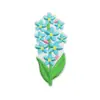 Patch de Tecido Bordado Flor Peônia Desenho Animado Pequena Margarida Decoração de Bolsa Bordado de Computador Lindo Pequeno Patch de Flor Vermelha Passar a Ferro
