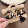 Accesorio de Vacaciones: Pulsera Multicolor de Cuentas de Cristal y Perlas de Arroz de Múltiples Capas, Joyería de Mano Bohemia Lujosa y de Alta Gama