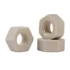Porca hexagonal de material PEEK resistente à corrosão alta temperatura alta resistência porca plástico de engenharia tampa de parafuso hexagonal