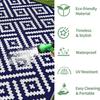 Estera de camping personalizada para RV, hecha de tubo de polipropileno trenzado, antienvejecimiento y resistente a la humedad, para exteriores, para jardín, patio y césped.