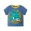 Ropa Infantil de Verano 2026 Estilo Casual para Bebé Camiseta de Manga Corta para Niños Top de Cuello Redondo Tejido de una Pieza Envío Directo