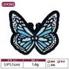 Fábrica de Bordados Foshan Venta al por Mayor Parches Bordados Clásicos de Mariposas para Ropa de Mujer, Pinzas para el Cabello de Mariposa, Parches Hechos a Mano para DIY