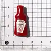 Simulação Frasco de Molho Longo Brinquedo de Comida Decoração Chaveiro Grampo de Cabelo Casa de Bonecas Brinquedo Acessório de Resina DIY