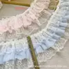 10cm multicolor en bloques de color encaje de gasa ribete de volantes DIY Lolita material para paraguas accesorios para ropa calcetines