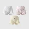 Roupa Íntima Infantil Urso Dingmi, 60 Peças Tencel Modal, Algodão Classe A, Antibacteriana 7A, Não Aperta, Não Irrita, Macia para Meninas