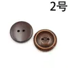 Botones Retro de Resina con Borde Quemado de Carbón Dos Agujeros Cuatro Agujeros Botones para Abrigo Cortavientos Camisa Botones Redondos para Ropa de Hombre y Mujer