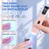 Luz Portátil Recarregável para Nail Art Transfronteiriça com Função de Holofote, Não Escurece, Recarregável, Display de Tela, Lâmpada de Fototerapia, Pontas de Unha de Secagem Rápida