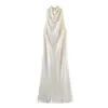 Comercio Exterior Transfronterizo Ropa de Mujer 2026 Nuevo Estilo Europeo y Americano Elegante y a la Moda Vestido Midi Halter 2070100