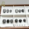 Colgante de Zorro Pixiu de Obsidiana Natural Nuevo Estilo Chino Obsidiana Plateada Gato Pulsera DIY Cadena para Clavícula con Forma de Corazón Obsidiana Dorada