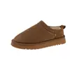 Nuevos Zapatos de Invierno Medios para Mujer Zapatos de Algodón Botas de Nieve Cálidas de Invierno 2026 Sin Cordones Suela Gruesa Exteriores Peludos