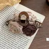 Pinza Grande de Felpa para Cabello Otoño e Invierno para Mujer 2025 Nueva Horquilla Pinza para la Parte Posterior de la Cabeza Adorno para el Cabello Pinza de Tiburón de Gama Alta