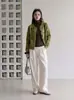 Abrigo-suéter de cuello redondo para mujer, nuevo estilo otoño/invierno, corte holgado y relajado, cárdigan de punto para usar en capas, top grueso