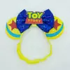 Faixa de Cabeça Elástica Orelhas de Mickey Transfronteiriça para Adultos e Crianças com Laço Faixa de Cabelo de Nylon Festa de Feriado Acessórios de Cabelo DIY