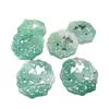 Colgante de jade aventurina natural flor de ciruelo de 48 mm accesorio de broche DIY