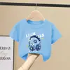 Camiseta de Manga Corta 100% Algodón Puro para Niños 2026 Nueva Ropa de Verano para Niños Top de Media Manga Camiseta Básica para Niños Mayores