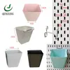 Tablero perforado de agujeros largos para el hogar, accesorios de ganchos de acero inoxidable, organizador de tablero colgante para cocina y repostería, estante de almacenamiento