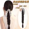 AliExpress clip para el pelo trenzado de lazo ondulado pieza única no desmontable peluca de coleta alta pelo trenzado generación