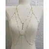 Cadenas para el Pecho Sexy de Explosiones Transfronterizas Cadena Corporal de Diamante Brillante Estilo Europeo y Americano Cadena Corporal Metálica de Nicho Moda Bikini Súper Picante