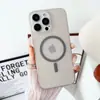 Para Capa de Celular Apple 16 15 Ultrafina Fosca iPhone14PC Case Névoa de Gelo Magnética 13Pro Capa Protetora 12P
