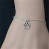 Pulsera de huella de pata de animal europea y americana, pulsera minimalista hueca con huella de pata, comercio electrónico transfronterizo, suministro spot, venta al por mayor