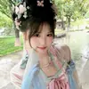 Nuevos Accesorios Hanfu de Estilo Chino, Collar Largo con Borla de Perlas de Estilo Antiguo, Collar de Perlas de Estilo Nacional, Collar de Perlas de Estilo Ming, Adorno de Cuello de Estilo Song para Mujer