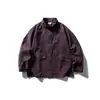 Roupas Vintage Outono 2025 Tendência Retro Japonesa Marca Lavada Jaqueta de Trabalho com Múltiplos Bolsos Casaco Unissex Estilo Preguiçoso