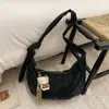 Bolsa de Bolinho Coreana de Nicho Retrô de Grande Capacidade para Mulheres Nova 2025 Bolsa Retrô de Ombro Único para Axila Bolsa Casual para o Dia a Dia