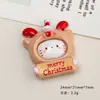 Accesorios de Resina para Manualidades de Dibujos Animados, Pinzas para el Cabello de Pegamento Cremoso Navideño de Gato, Hebillas para Zapatos de Funda de Teléfono, Colgantes para Llaveros