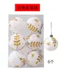 Decoración de Bola de Navidad Pintada de 6 cm Accesorios Adornos Colgantes para Árbol de Navidad Bolas de Navidad Pintadas a Mano Bolas de Plástico Electrochapadas Venta al por Mayor