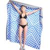 Toalla de Natación de Microfibra Personalizada de Secado Rápido Toalla de Playa de Terciopelo de Doble Cara con Logotipo Impreso Toalla de Playa Absorbente