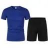 Conjunto de Manga Corta para Hombre Verano 2025 2: Camiseta de Baloncesto + Shorts Deportivos, Casual y Versátil para Deporte y Ocio