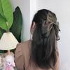 Grampo de cabelo de laço de seda infantil de alta qualidade, fita doce, grampo de cabelo, princesa, acessórios para cabeça, grampo superior, vermelho