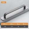 Manija para puerta de mueble, manija para puerta corredera sin perforaciones, aleación de aluminio, manija cuadrada de montaje superficial, manija para mueble de armario
