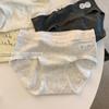 Otoño e Invierno Suave 10A Antibacteriano Entrepierna Extendida Jacquard Cintura Media Cubre Caderas No Se Pegan a las Piernas Algodón Puro Amigable con la Piel Calzones de Algodón Puro para Mujer