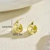 Pendientes de Metal de Estilo Europeo de Nicho, Diseño Irregular de Lujo Ligero, Versátiles, con Acabado de Alta Gama, Pendientes de Botón, Adornos para Orejas
