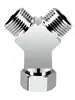 Separador de agua de tres vías de cobre, grifo de 4 vías, desviador de tres vías, conector de una entrada y dos salidas, accesorios de tubería de agua gruesos
