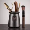 Juego de seis caballeros para ceremonia del té, colección completa de accesorios de té kung fu, alfombrillas para tazas de té de almacenamiento, herramientas para preparar té, decoraciones de mesa de té