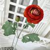 Nueva flor artificial de fábrica, loto de rocío de 2 cabezas, decoración paisajística para bodas, salón de bodas, flores falsas, venta directa al por mayor