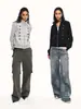 Chaqueta cruzada estilo Napoleón, unisex, adecuada para primavera y otoño, estilo corte europeo, diseño retro, corta y ajustada