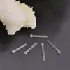 Bastoncillo de Oreja Transparente Bastoncillo de Oreja No Alérgico Perno de Oreja Aguja de Oreja Carcasa Resina Agujeros de Oreja Perno de Oreja Accesorios para Orejas DIY