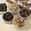 Cuentas Espaciadoras de Cáscara de Coco Natural Multicolores Discos Planos Redondos Accesorios para Manualidades Hechas a Mano para Pulseras Collares Cuentas de Oración