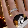 Anillo de Gipsófila para Mujer, Diseño de Nicho, Moderno, Tendencia, Estilo Fresco, Accesorio de Mano Versátil