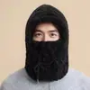 Nuevo Sombrero Lei Feng de Invierno para Hombres y Mujeres, Protección para los Oídos, Gorro de Punto Resistente al Frío y al Viento, Máscara Cálida, Capucha y Bufanda para el Cuello Todo en Uno
