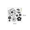 Calcomanías de Pared Removibles Transfronterizas con Estampado de Flores en Blanco y Negro para Sala de Estar, Dormitorio, Sofá, Cocina, Fondo de Pared, Venta al por Mayor A1201