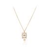 Novo Colar Inteligente para Gato Moda Coringa Diamante Adorável Doce Pingente de Gato Presente de Aniversário Outlet de Fábrica