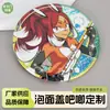 Crachá personalizado de copo de macarrão instantâneo, crachá 2D de celebridade de anime em folha de flandres, personalização de fábrica de crachás DIY