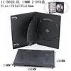 Estuche para Discos Múltiples de 14 mm para 1-6 Discos, Estuche de Plástico para Discos, Ultra Delgado de 7 mm 9 mm Negro Estuche para DVD, Estuche para Discos de CD