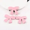 Corazón Girly Cableado Estéreo Cuero PU Lazo DIY Colgante para Bolso Hecho a Mano Materiales Decorativos Accesorios Pequeños