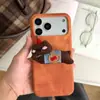 Funda de Teléfono Móvil de Peluche Dibujado West Highland Vaquero Adecuada para Apple 17Promax iPhone16 Soporte 15 Succión Magnética 14