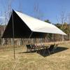 Barraca de dossel grande protetor solar de borracha preta Oxford pano selvagem camping praia guarda-sol equipamento ao ar livre local atacado e varejo